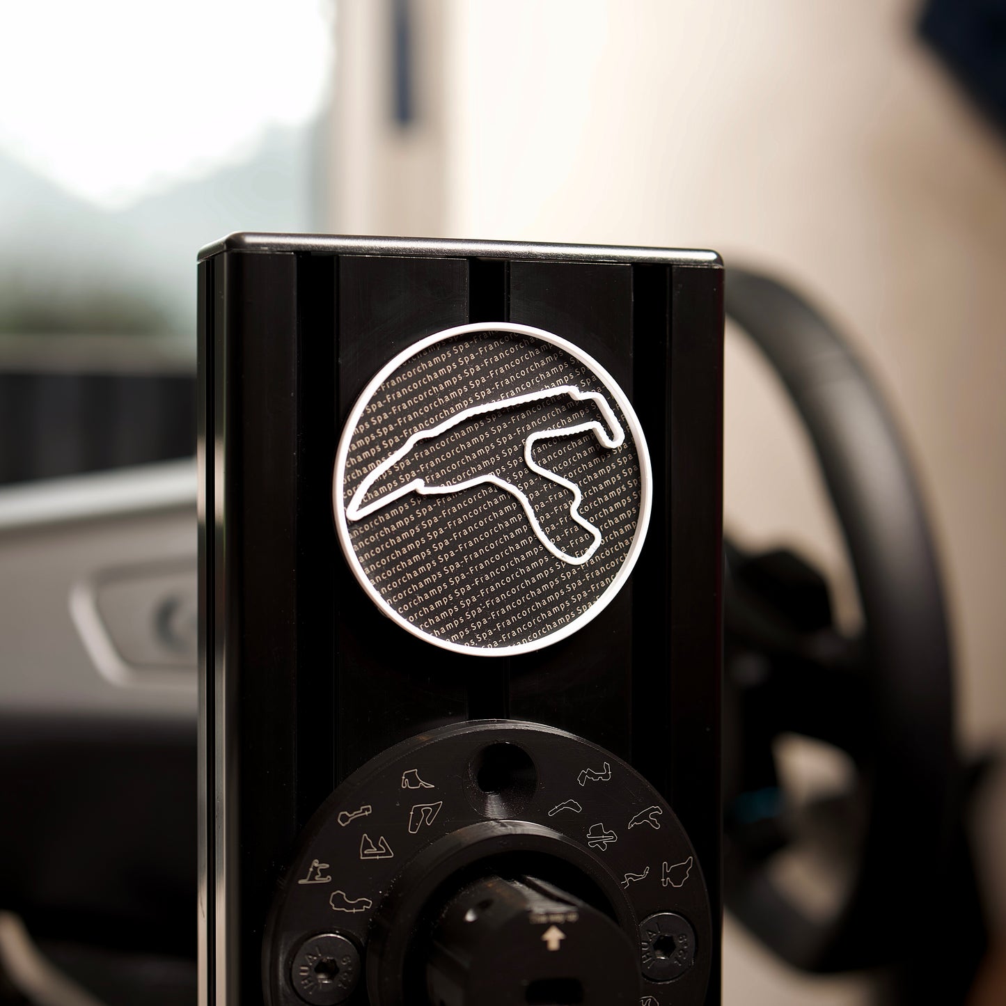 Racing Circuit 3D Emblems for Sim Racing – Stylish Track Badges for Simulators – Durable Racing Cockpit Decor