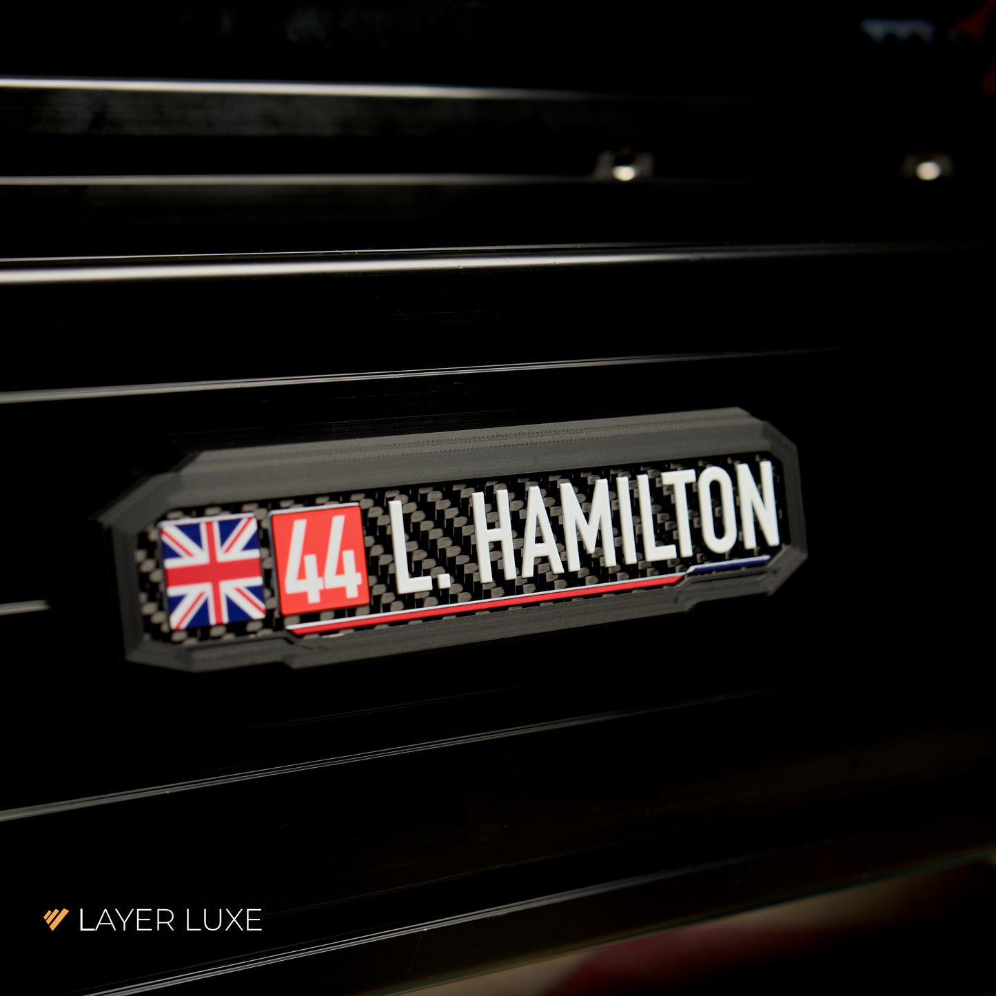 Sim Racing Driver Plate – Magnetic Name Plate for 8020 Aluminium Profile