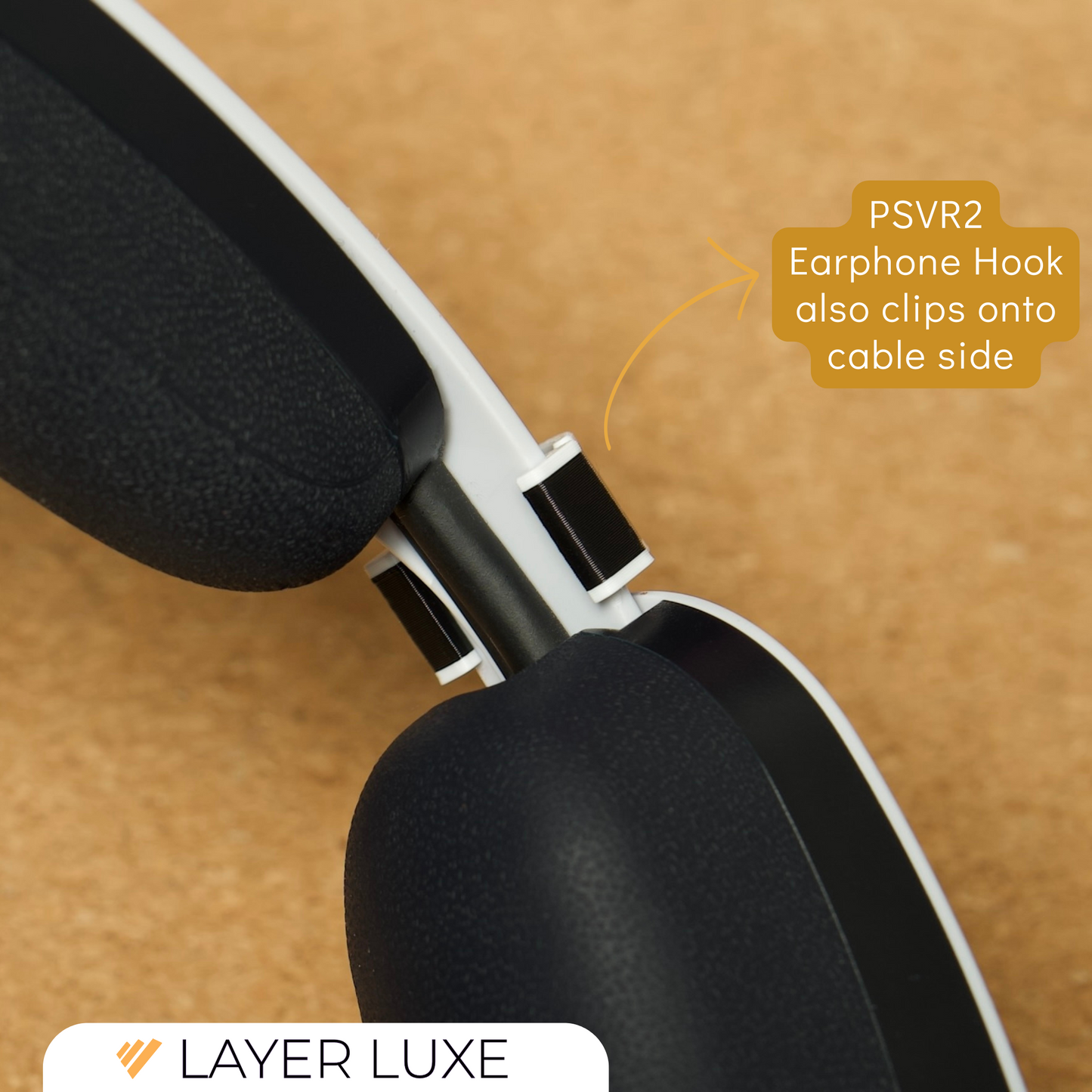 PSVR2 Earphones IEM Hook – Secure Earphone Holder for PlayStation VR2 – Durable & Compact Gaming Accessory