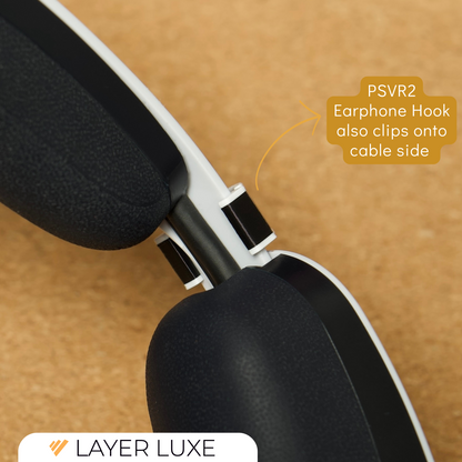 PSVR2 Earphones IEM Hook – Secure Earphone Holder for PlayStation VR2 – Durable & Compact Gaming Accessory