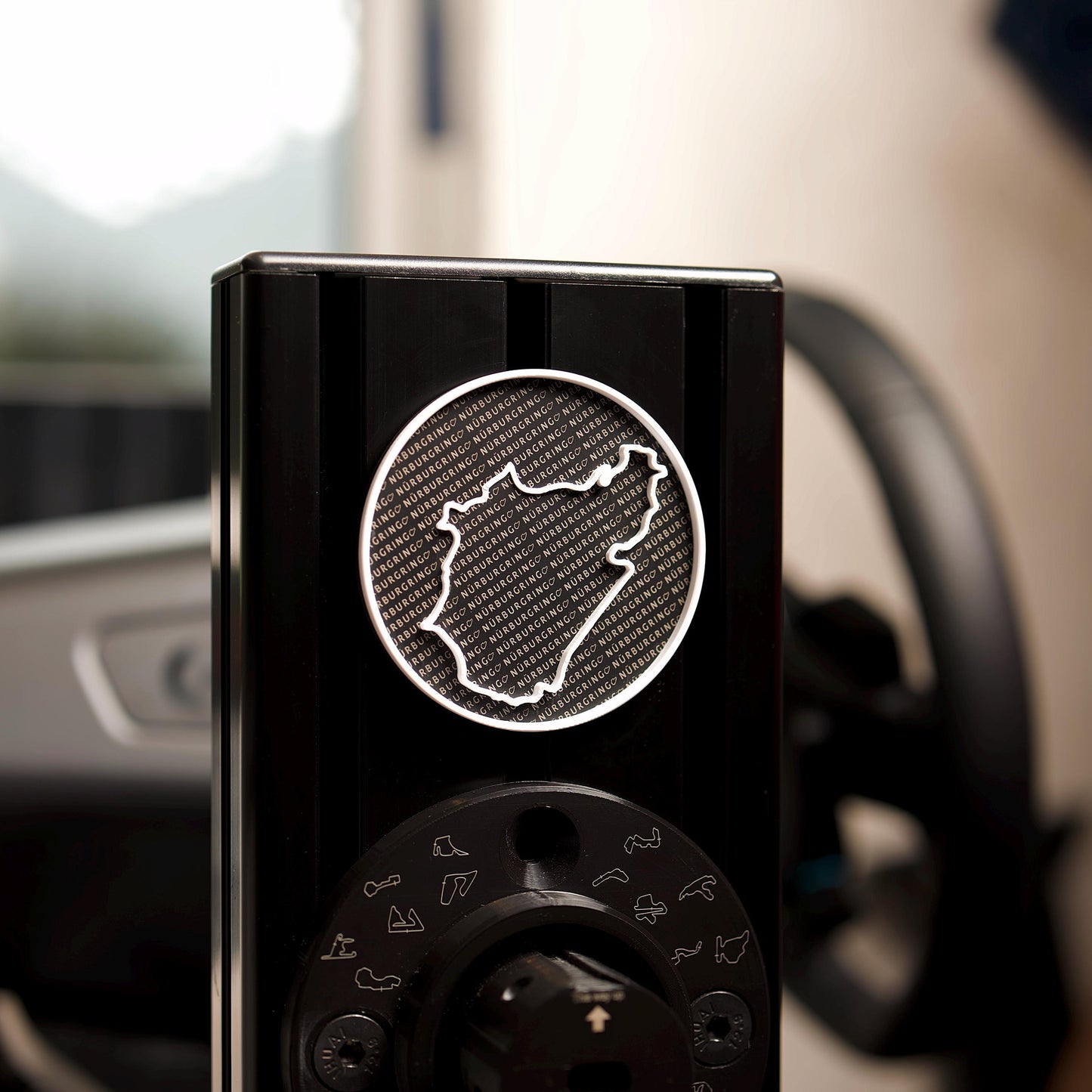 Racing Circuit 3D Emblems for Sim Racing – Stylish Track Badges for Simulators – Durable Racing Cockpit Decor
